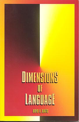 Dimensions of language. Dimensions of language.